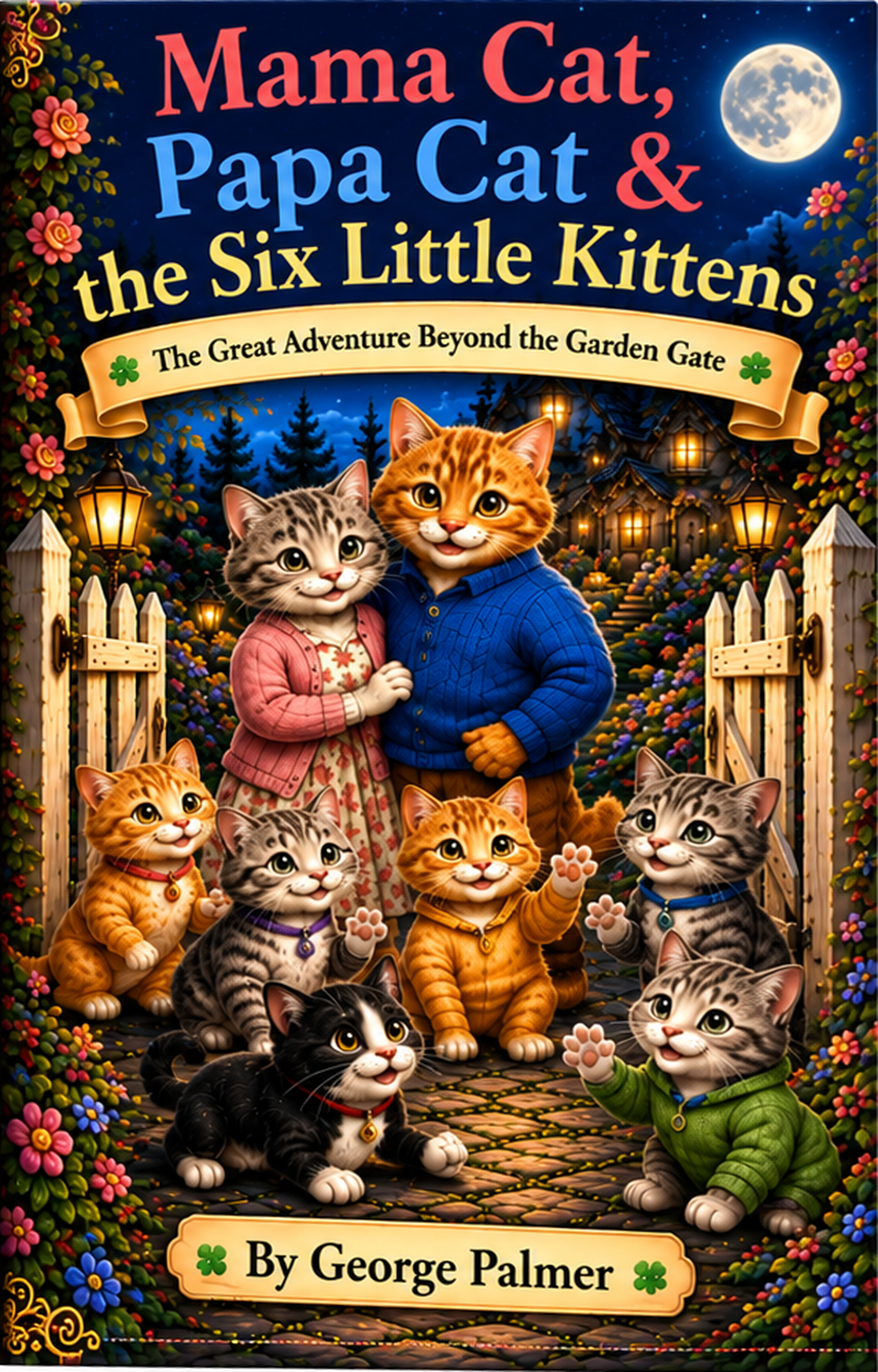 Mama Cat, Papa Cat & the Six Little Kittens book cover